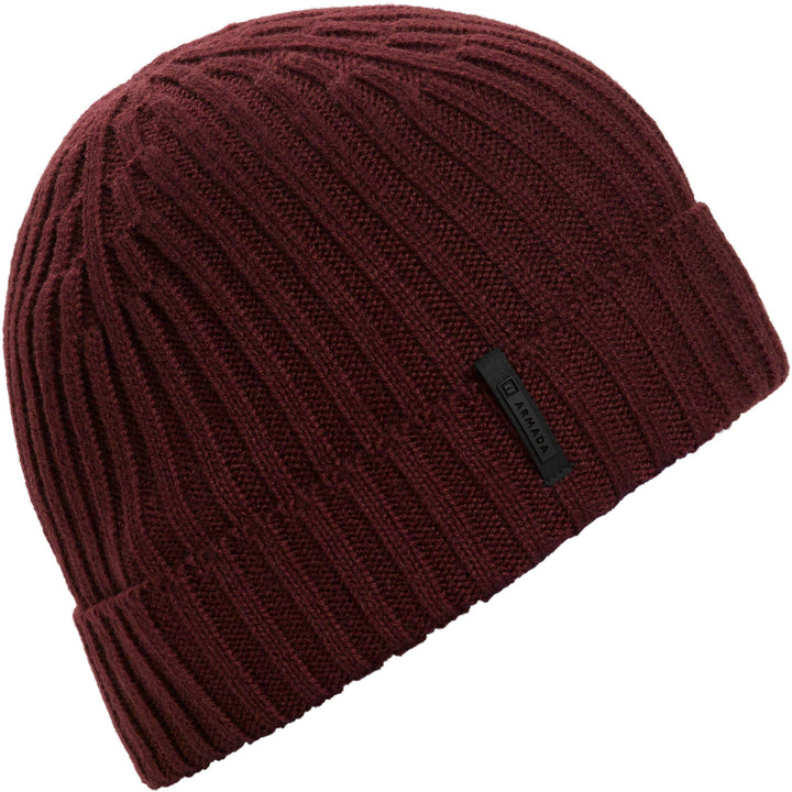Armada Merino Wool Beanie Burgundy