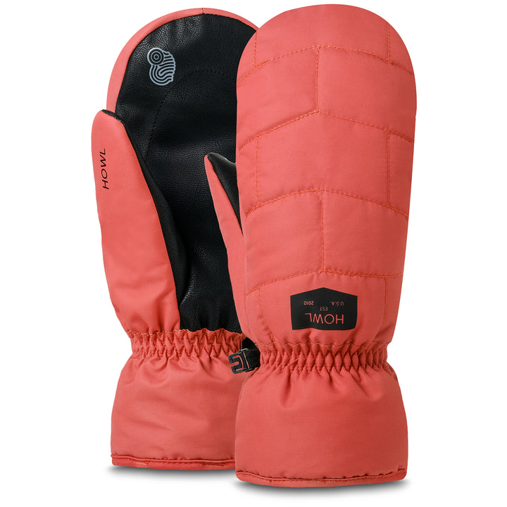 Howl Daily Mittens Faded Red