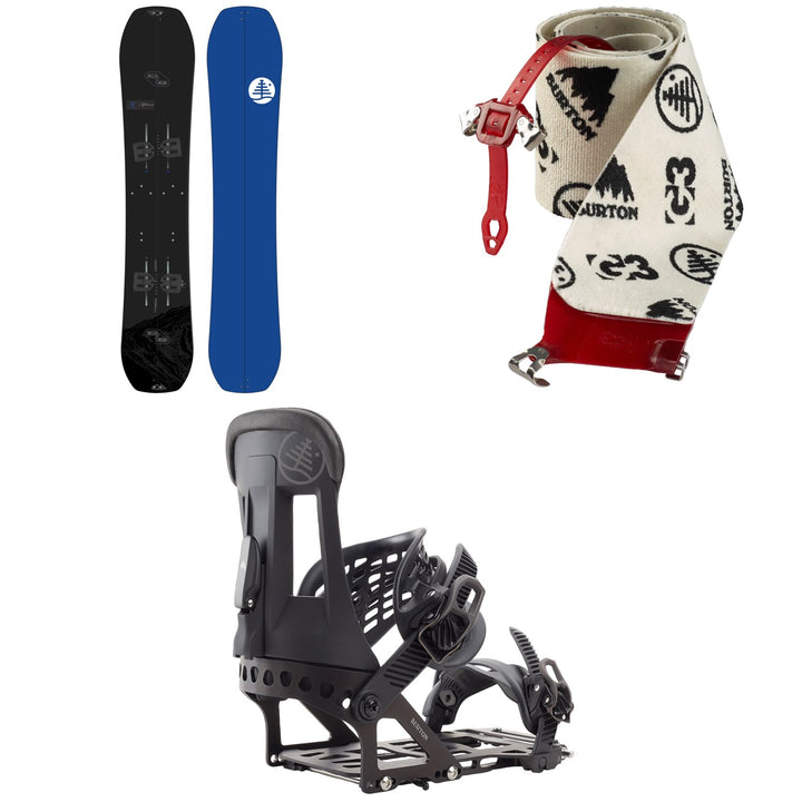 Burton Family Tree Hometown Hero X Splitboard + Burton x G3 High-Traction Splitboard Skins + Hitchhiker Splitboard Bindings 2023