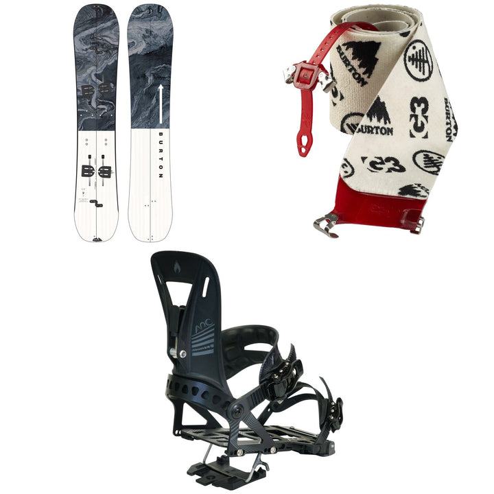 Burton Flight Attendant Splitboard + Burton x G3 High-Traction Splitboard Skins + Spark R&D Arc ST Splitboard Bindings 2024