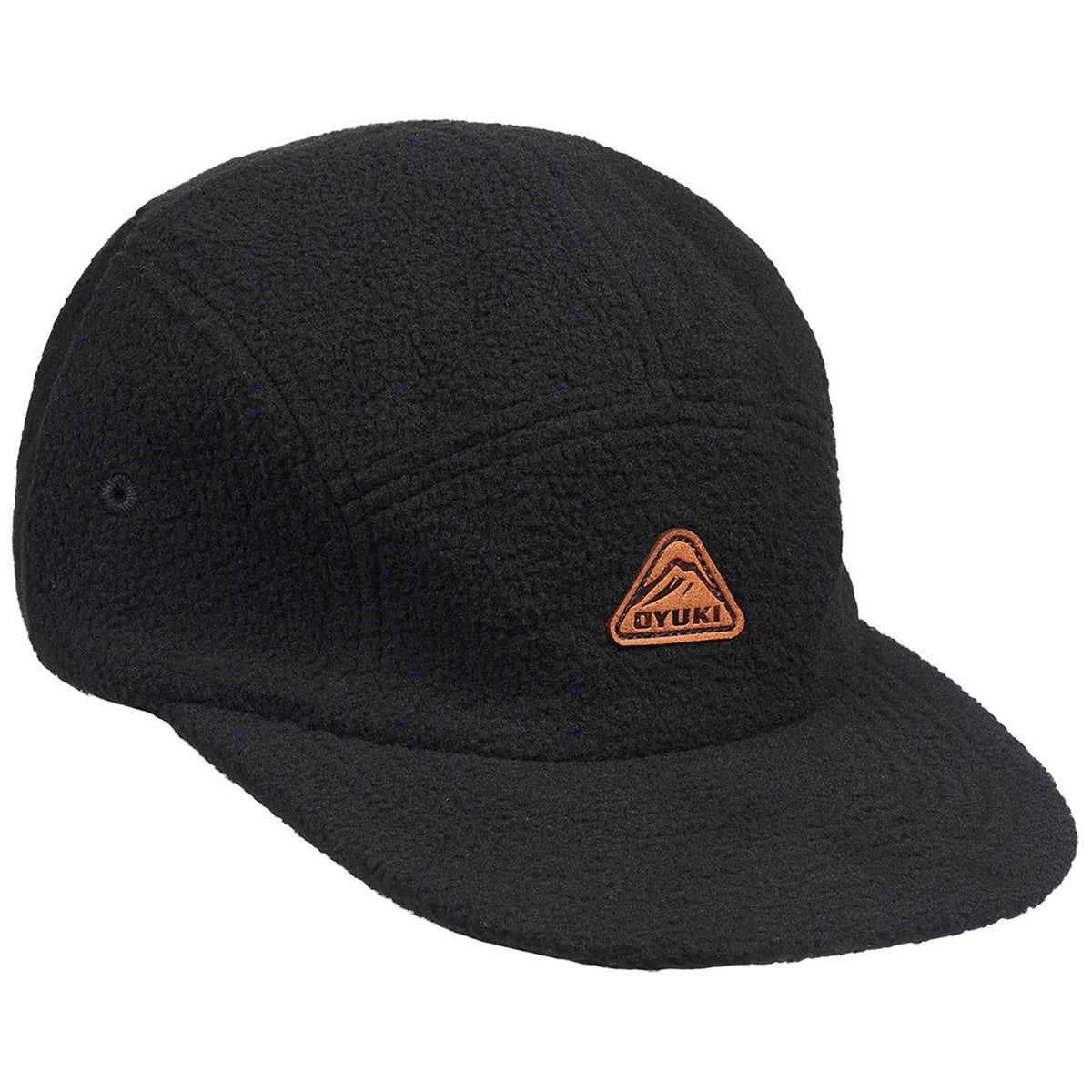Oyuki Polar Fleece 5 Panel Cap Black