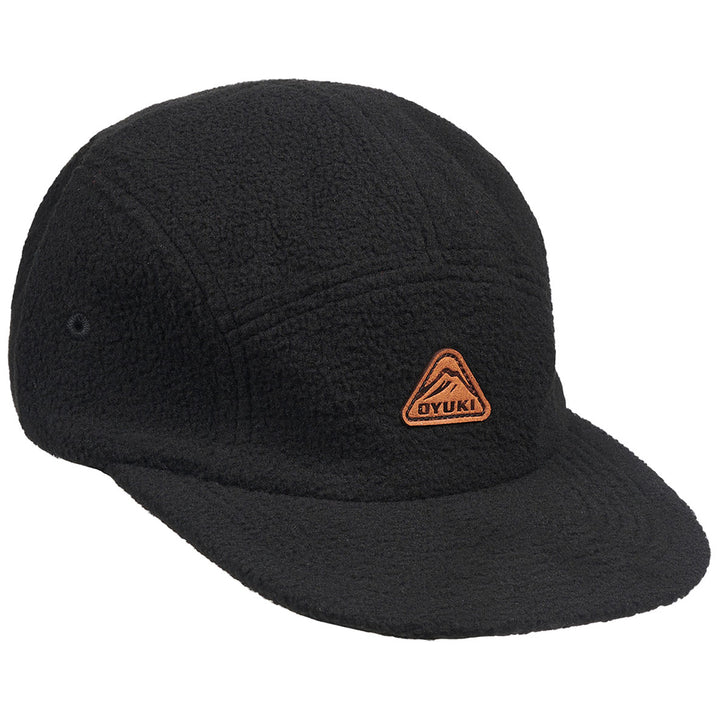 Oyuki Polar Fleece 5 Panel Cap Black