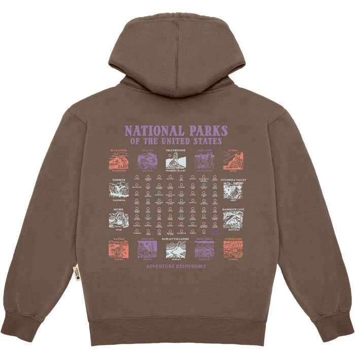 Parks Project National Parks Pictograms Fill In Hoodie - Unisex Brown