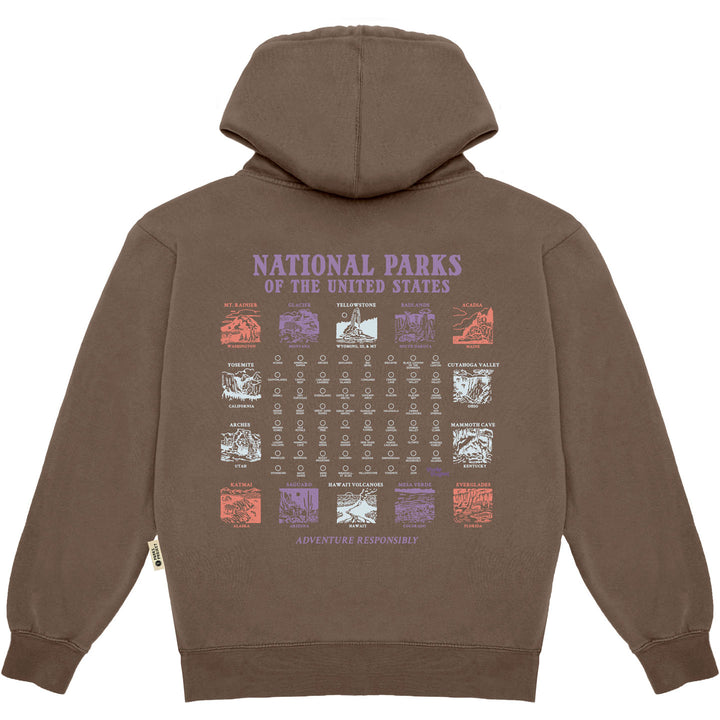 Parks Project National Parks Pictograms Fill In Hoodie - Unisex Brown