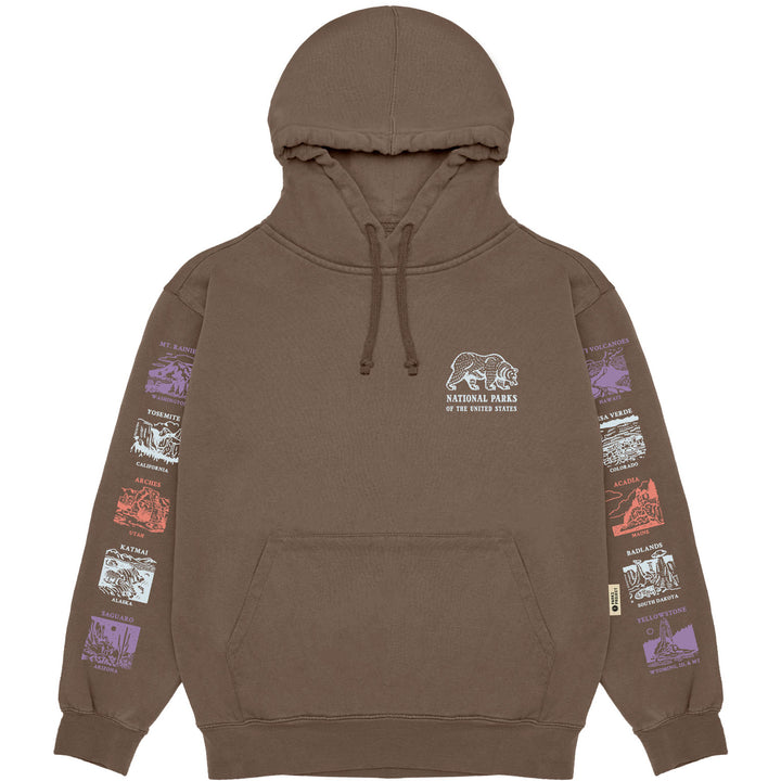 Parks Project National Parks Pictograms Fill In Hoodie - Unisex Brown