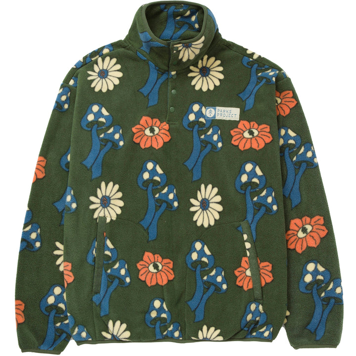 Parks Project Power To The Parks Shrooms Trail Fleece - Men's Green