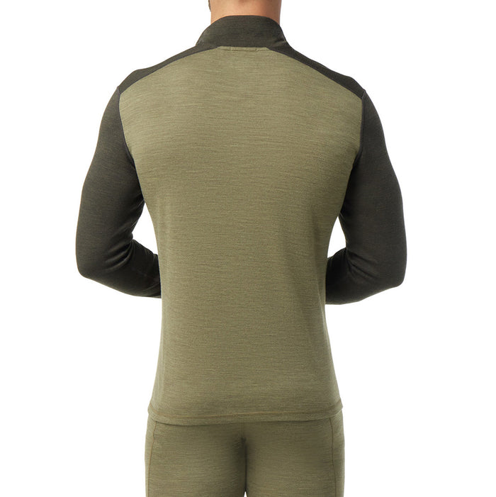 Smartwool Classic Thermal Merino Base Layer 1/4 Zip Top - Men's North Woods Heather