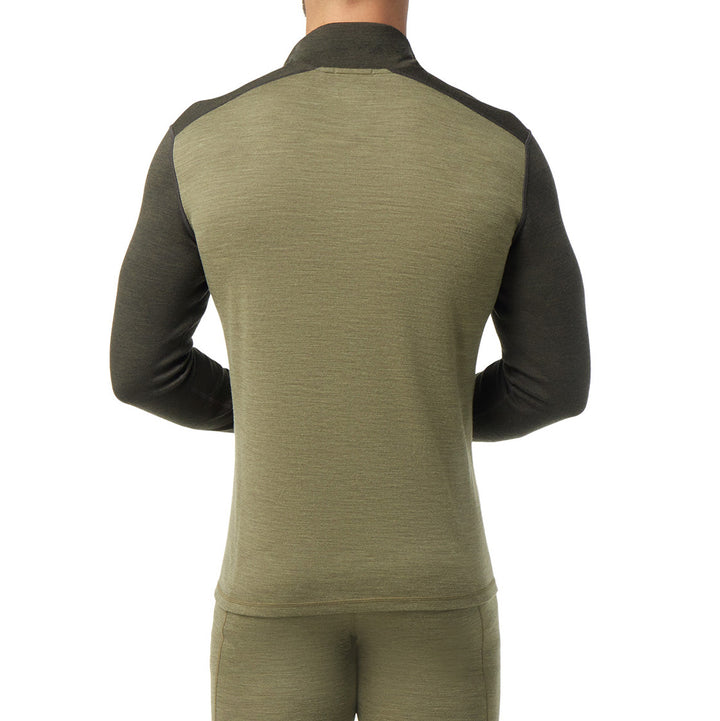 Smartwool Classic Thermal Merino Base Layer 1/4 Zip Top - Men's North Woods Heather