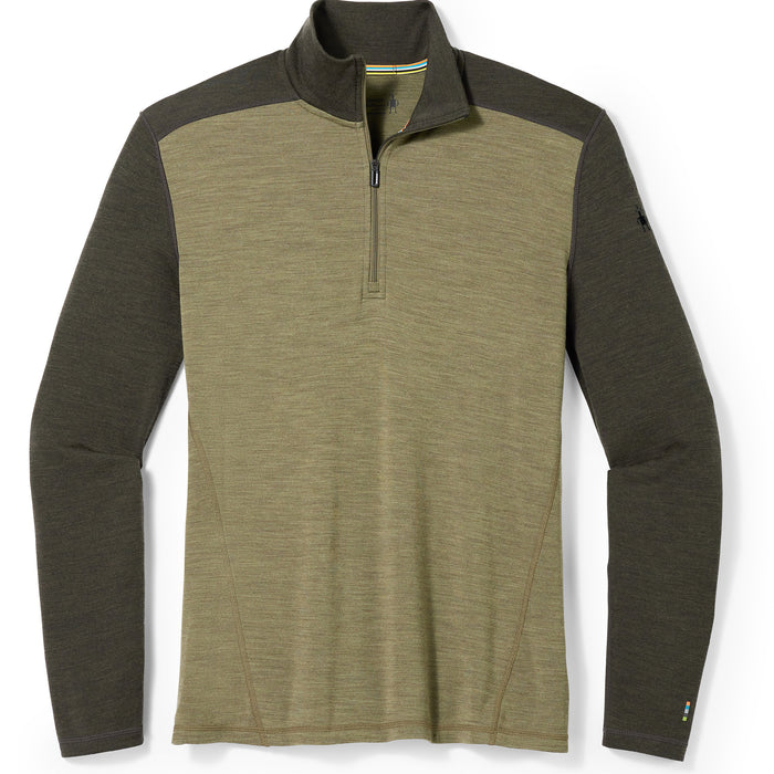 Smartwool Classic Thermal Merino Base Layer 1/4 Zip Top - Men's North Woods Heather