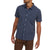 RVCA Endless Seersucker Short-Sleeve Shirt Moody Blue
