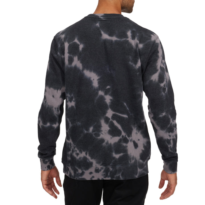 Vissla Solid Sets Eco Crew Sweatshirt - Men's Black Cloud Wash