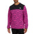 The North Face Printed TKA Glacier Crew - Men's Fuschia Pink Linear Mountains Print/TNF Black