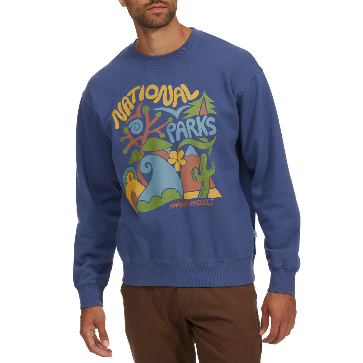 Parks Project National Parks Whirled Crewneck Sweatshirt - Men's Navy