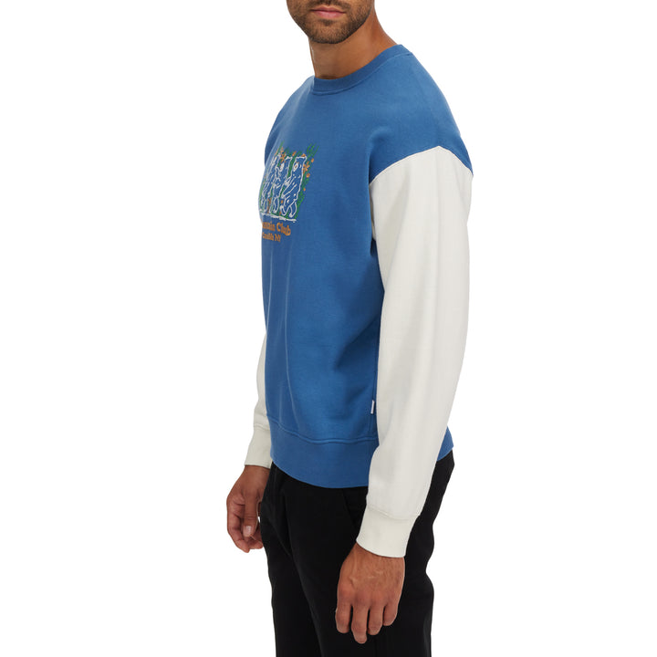 Parks Project Catskills Bear Buds Embroidered Crew Sweatshirt - Men's Navy