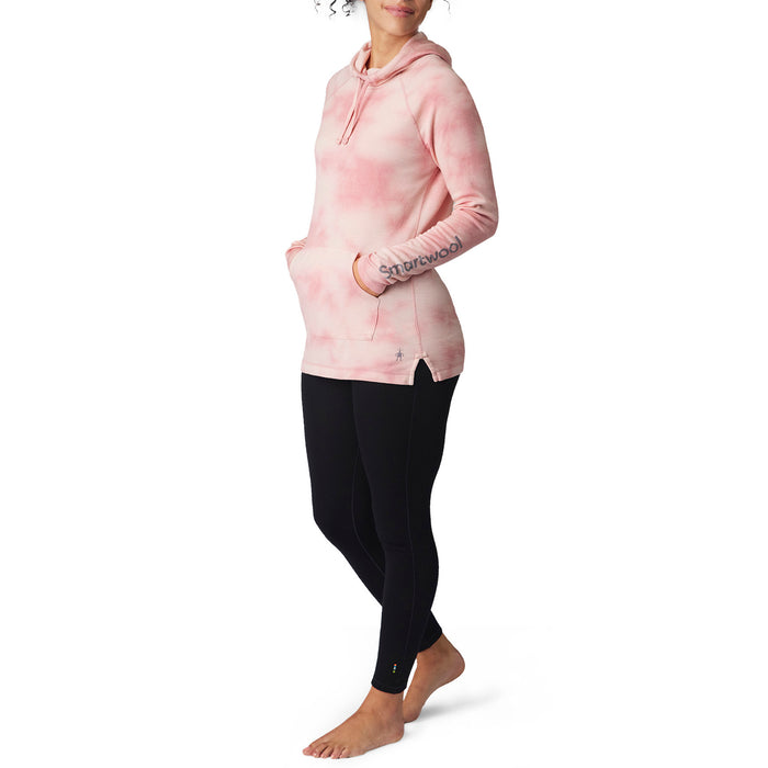 Smartwool Thermal Plant-Based Dye Merino Logo Hoodie - Women's Rose Marble Wash