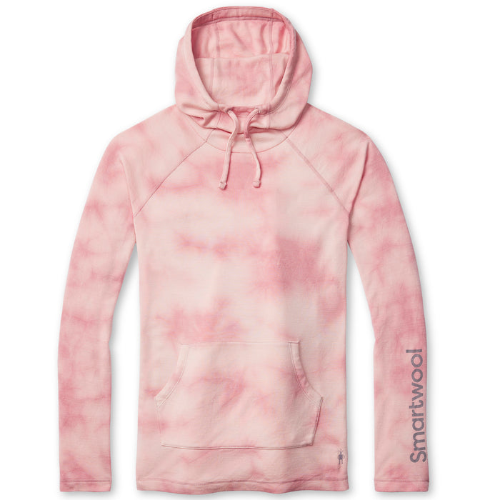 Smartwool Thermal Plant-Based Dye Merino Logo Hoodie - Women's Rose Marble Wash