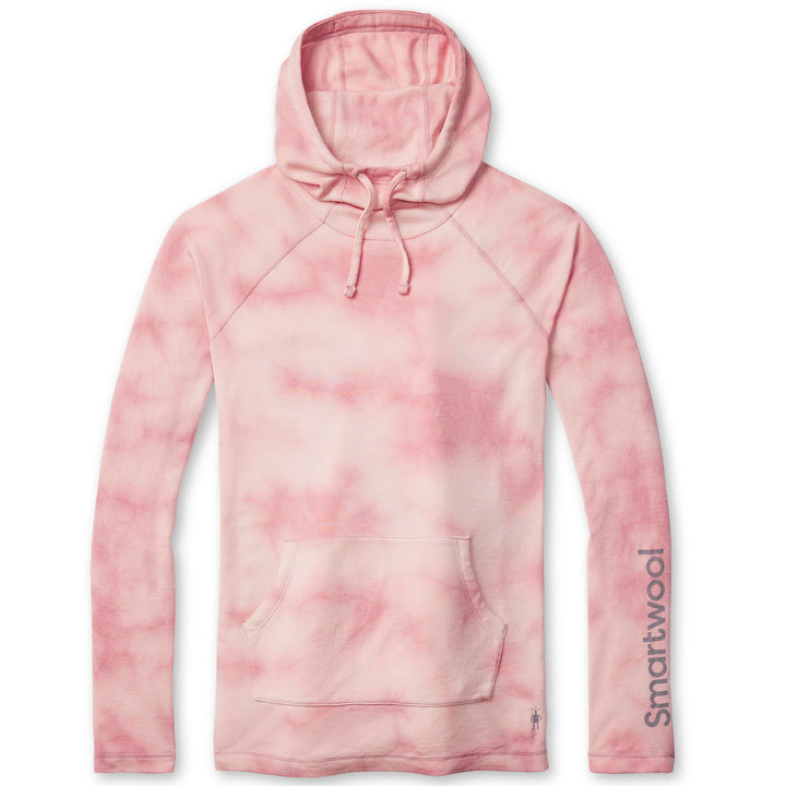 Smartwool Thermal Plant-Based Dye Merino Logo Hoodie - Women's Rose Marble Wash