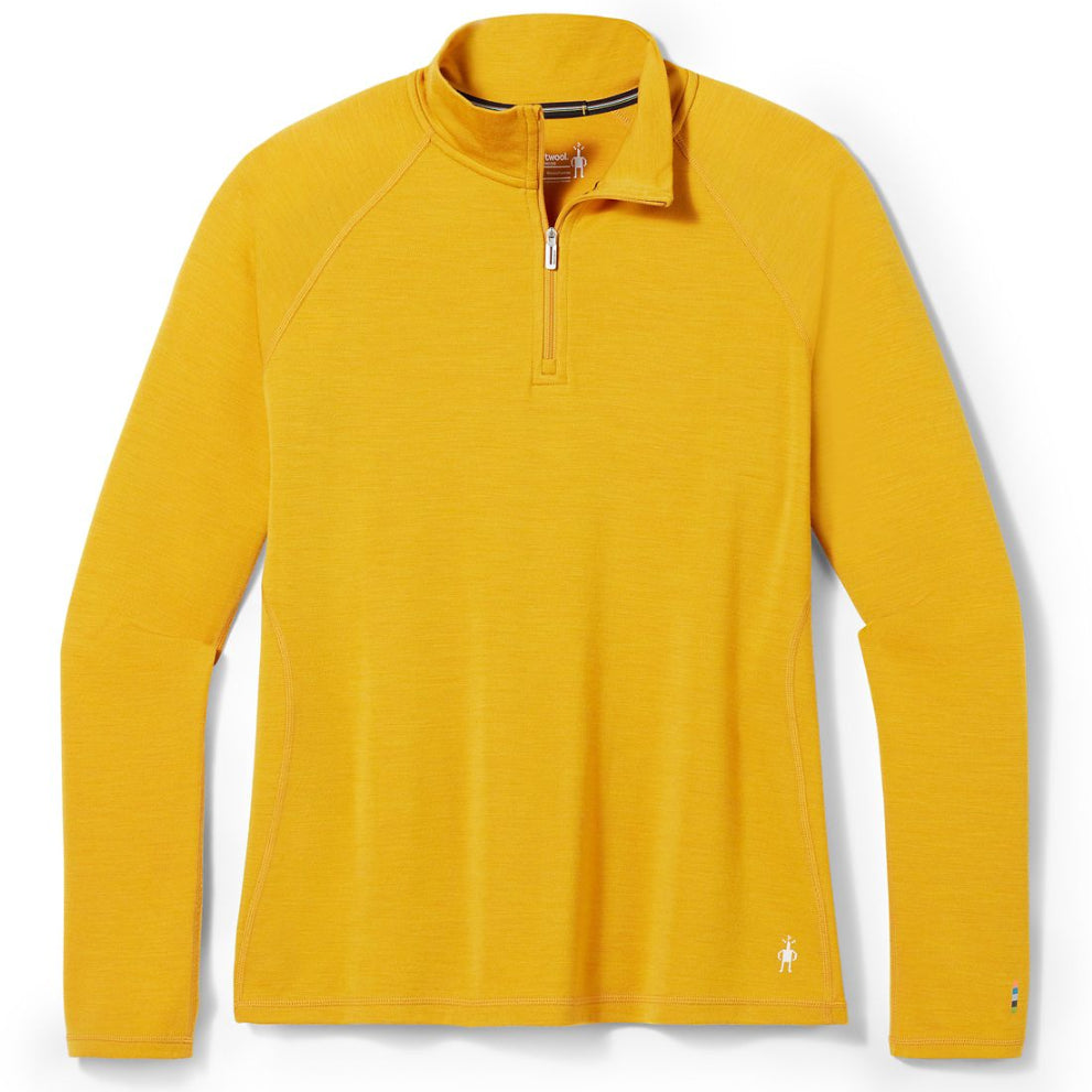 Smartwool Classic Thermal Merino Base Layer 1/4 Zip Plus Top - Women's Honey Gold Heather