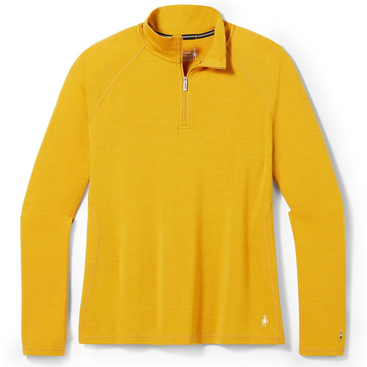 Smartwool Classic Thermal Merino Base Layer 1/4 Zip Plus Top - Women's Honey Gold Heather