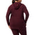 Smartwool Thermal Merino Drape Neck Plus Hoodie - Women's Black Cherry Heather