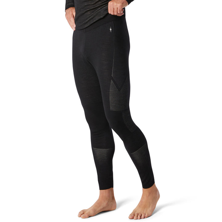 Smartwool Intraknit Thermal Merino Base Layer Bottoms - Men's Black/White