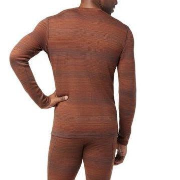 Smartwool Classic Thermal Merino Base Layer Pattern Crew - Men's Picante Heather Color Shift