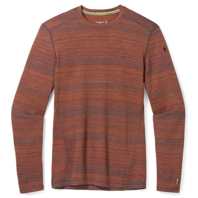 Smartwool Classic Thermal Merino Base Layer Pattern Crew - Men's Picante Heather Color Shift