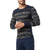 Smartwool Intraknit Thermal Merino Base Layer Pattern Crew Top - Men's Deep Navy Mountain