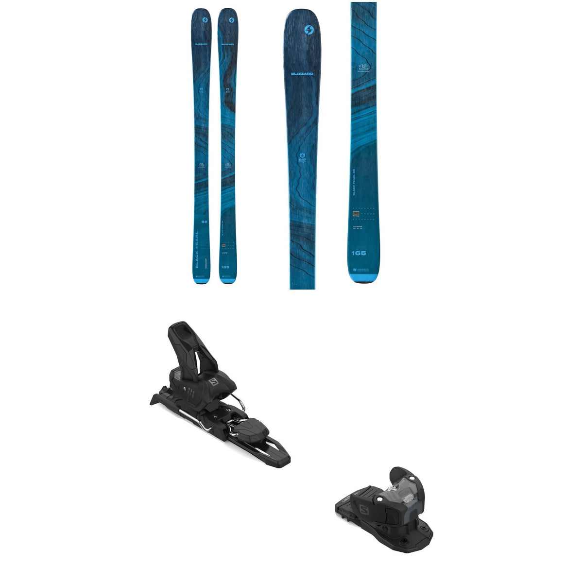 Blizzard Black Pearl 88 Skis - Women's 2023 + Salomon Warden MNC 11 Ski Bindings