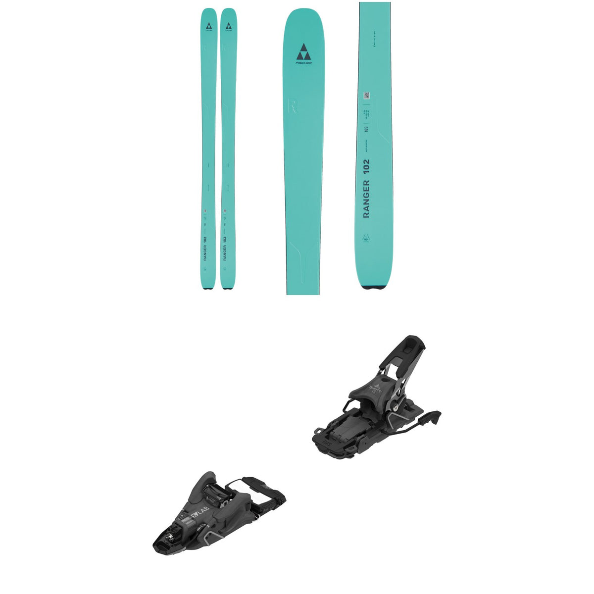 Fischer Ranger 102 Skis + Salomon S/Lab Shift MNC 13 Alpine Touring Ski Bindings 2023