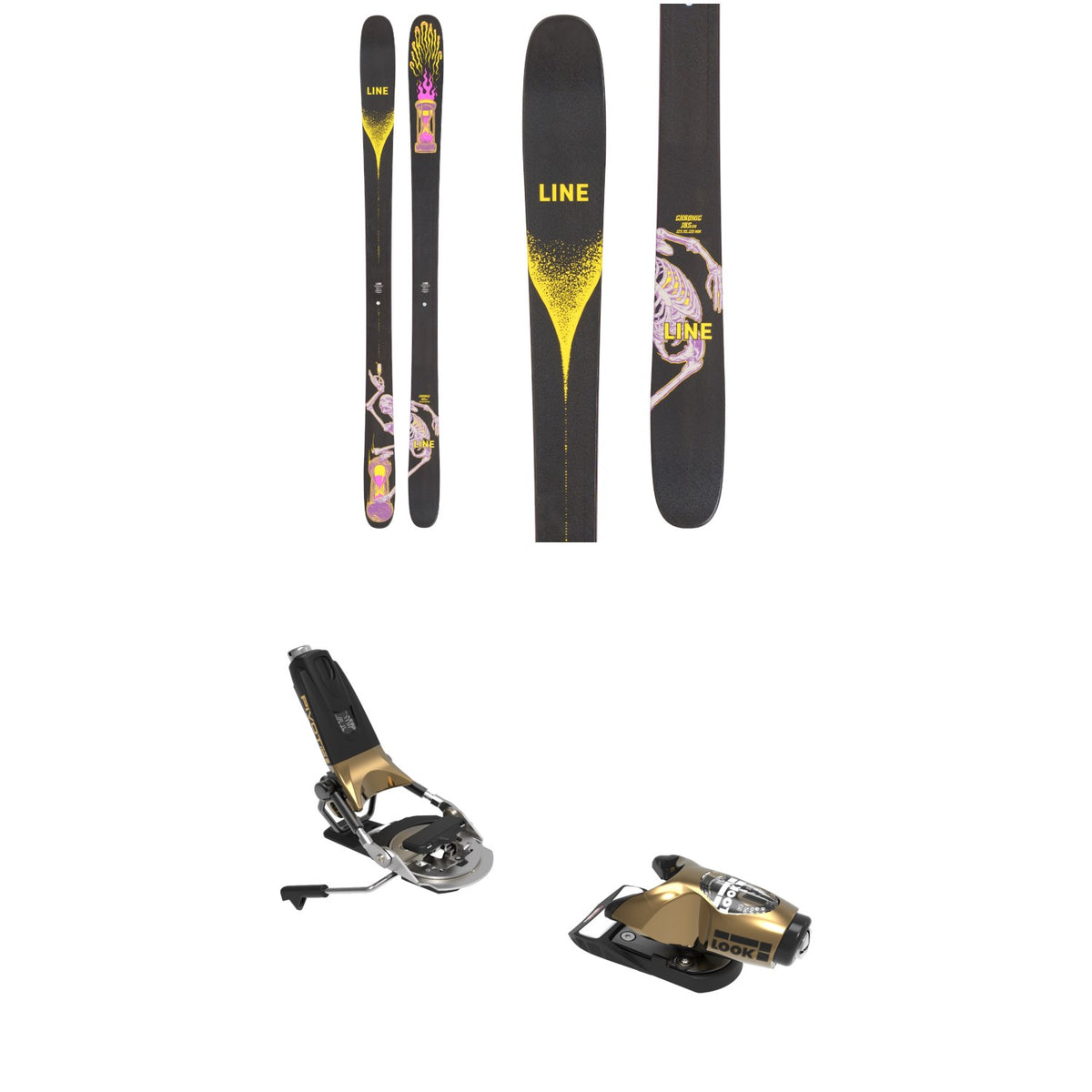 Line Skis Chronic Skis 2023 + Look Pivot 15 GW Ski Bindings