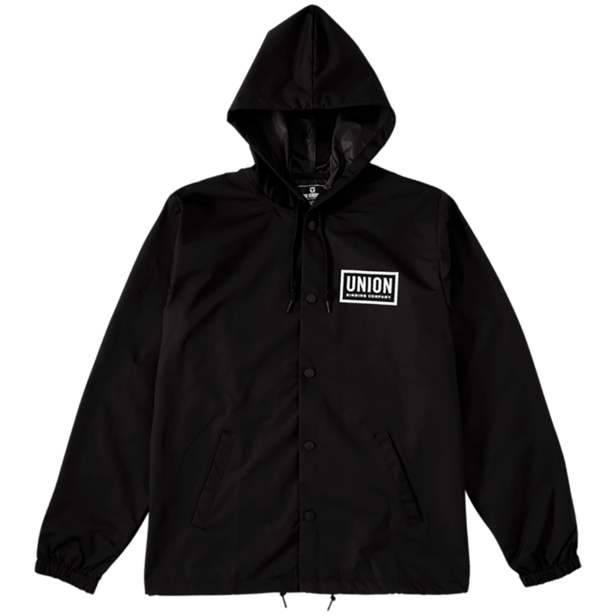 Union Hooded Coaches Jacket - Men's Black