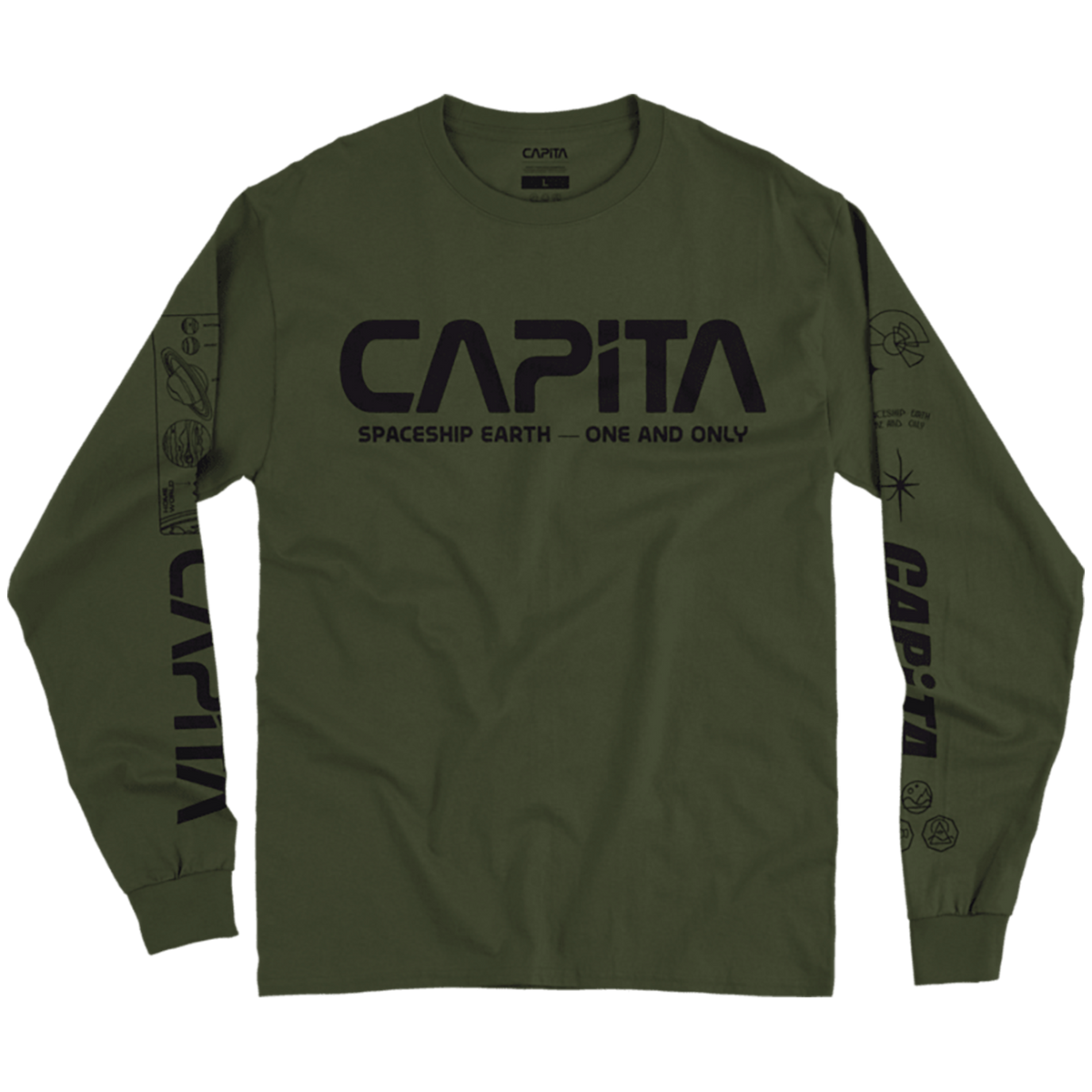 CAPiTA Spaceship Long-Sleeve T-Shirt - Men's Olive