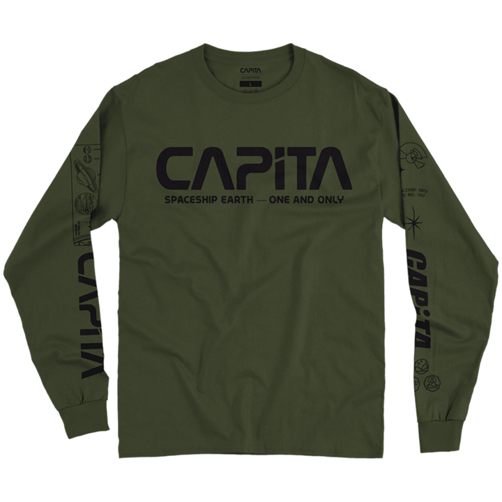 CAPiTA Spaceship Long-Sleeve T-Shirt - Men's Olive