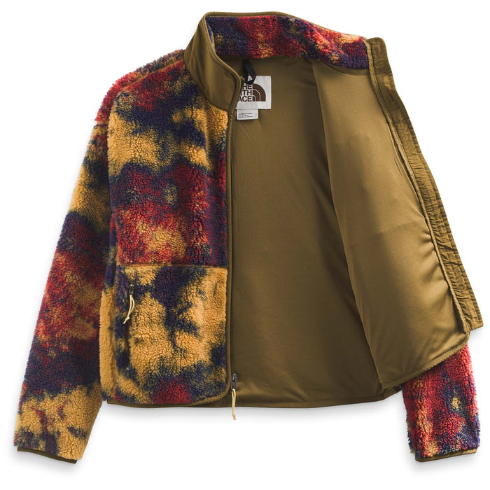 The North Face Jacquard Extreme Pile Full Zip Jacket - Women's Antelope Tan Ice Dye Print
