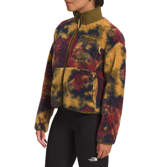 The North Face Jacquard Extreme Pile Full Zip Jacket - Women's Antelope Tan Ice Dye Print