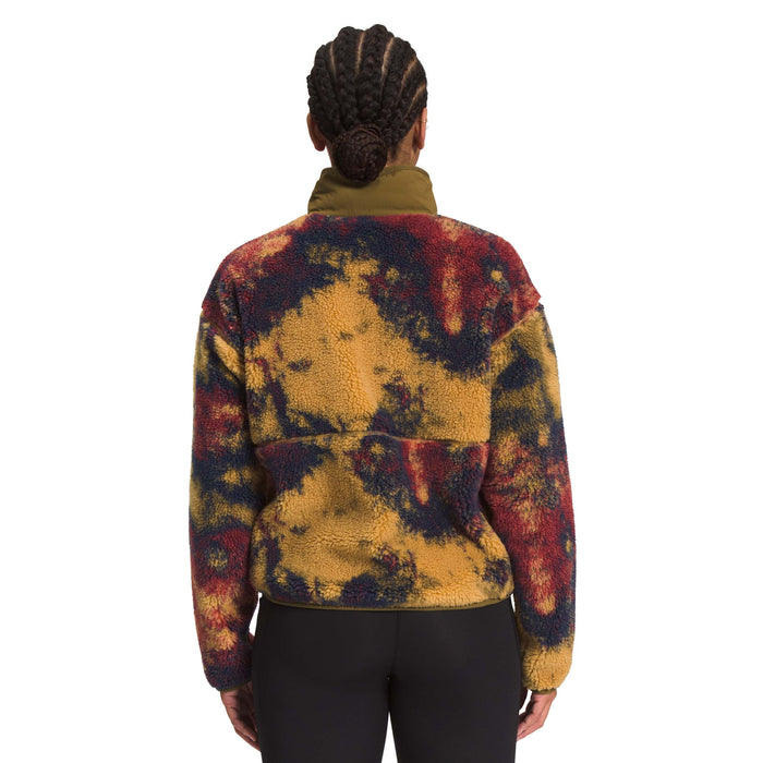 The North Face Jacquard Extreme Pile Full Zip Jacket - Women's Antelope Tan Ice Dye Print