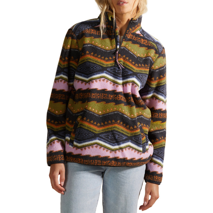 Billabong Boundary Mock 3 Fleece - Women's Black Multi