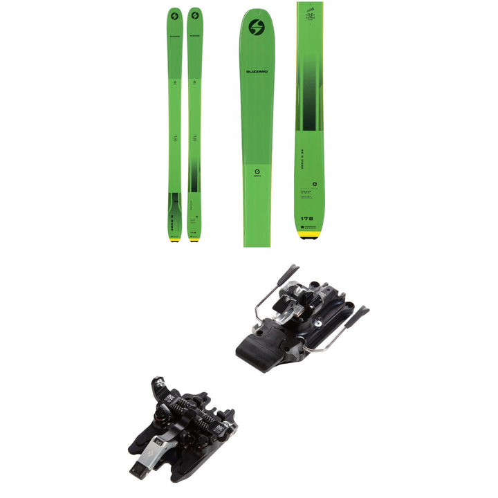 Blizzard Zero G 95 Skis + Black Diamond Helio 350 Demo Alpine Touring Bindings 2022