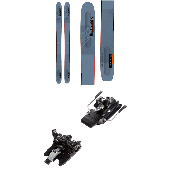 Salomon QST 98 Skis 2023 + Black Diamond Helio 350 Demo Alpine Touring Bindings 2022