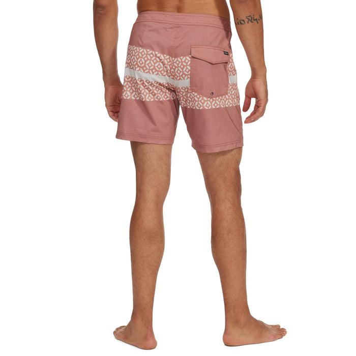 RVCA Westport Print Swim Trunks - Men's Brick