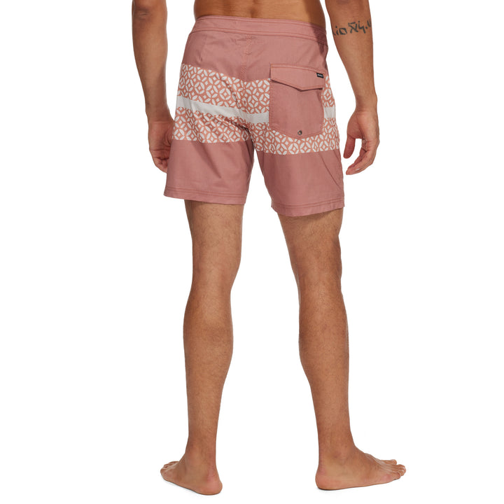 RVCA Westport Print Swim Trunks - Men's Brick