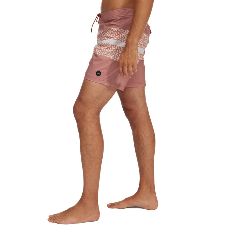 RVCA Westport Print Swim Trunks - Men's Brick