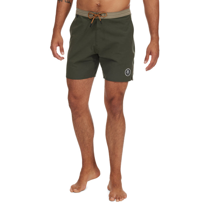 Roark Chiller Zocalo Boardshorts - Men's Dark Military