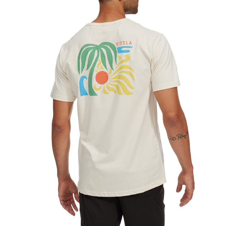 Vissla Sunray Organic T-Shirt - Men's Bone