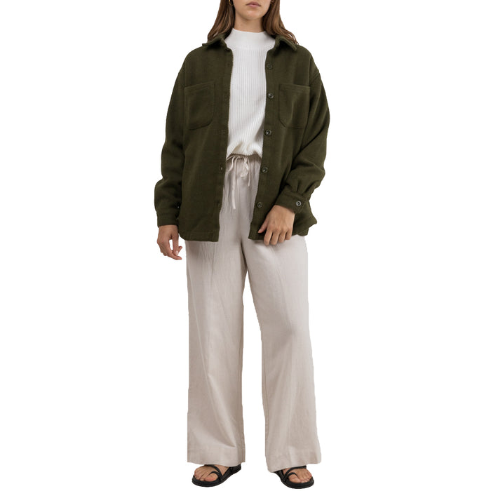 Rhythm Canyon Shacket - Women's Dark Olive