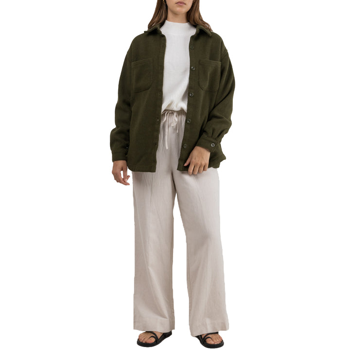 Rhythm Canyon Shacket - Women's Dark Olive