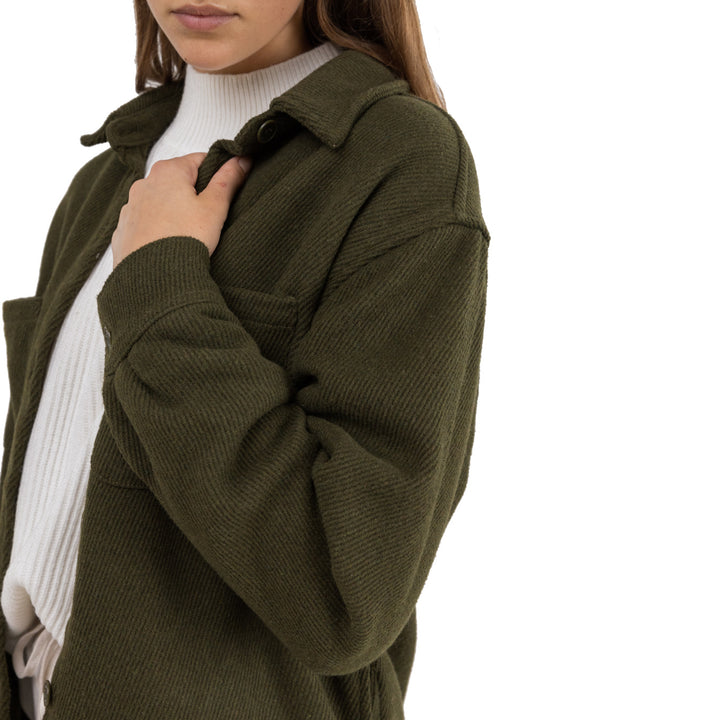 Rhythm Canyon Shacket - Women's Dark Olive