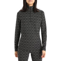 Icebreaker 250 Vertex Long-Sleeve Half Zip Top - Women's Black/Snow/J::Black/Snow/J