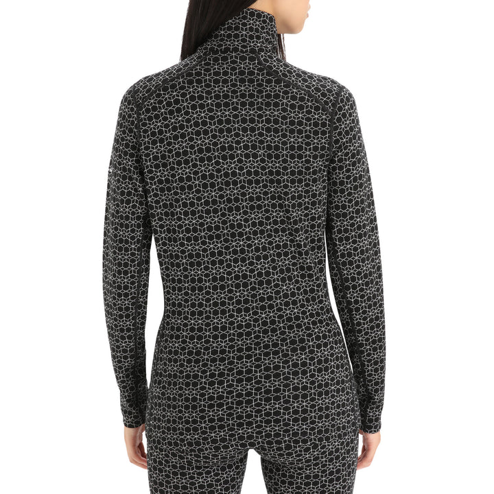 Icebreaker 250 Vertex Long-Sleeve Half Zip Top - Women's Black/Snow/J